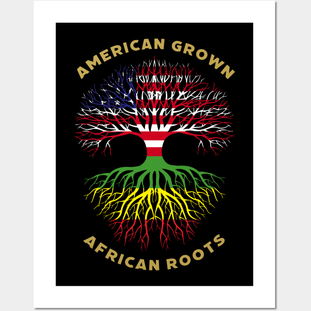 American Grown African Roots Wall Art by UrbanLifeApparel